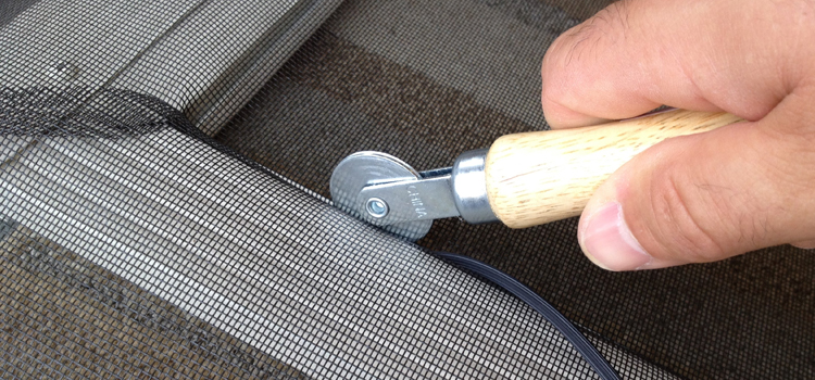 metal screen door repair in Lennox